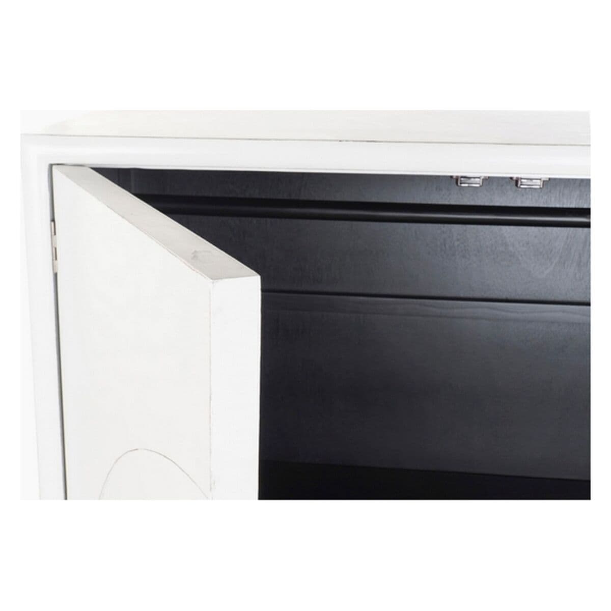 image-Cupboard DKD Home Decor White Golden Metal Poplar 120 x 50 x 175 cm