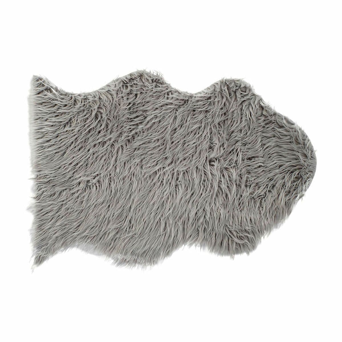 image-Carpet DKD Home Decor Grey With hair 60 x 90 x 2 cm