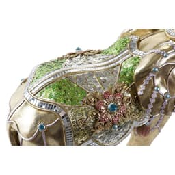 image-Decorative Figure DKD Home Decor Elephant Golden Resin Multicolour (45,5 x 20 x 35 cm) (2 Units)