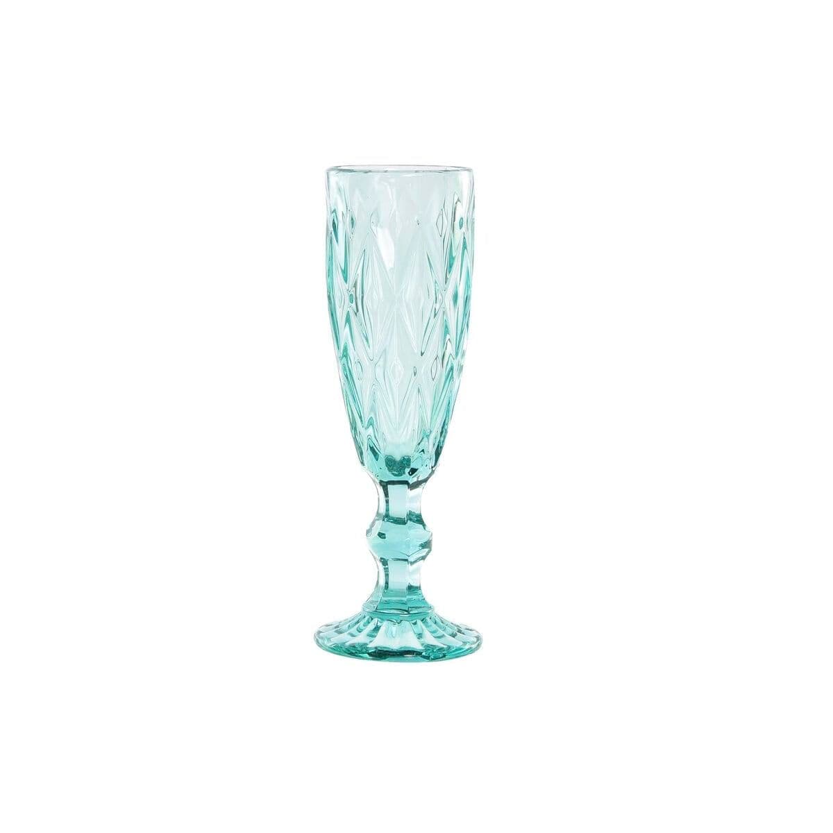 image-Wineglass DKD Home Decor Crystal Turquoise (150 ml)