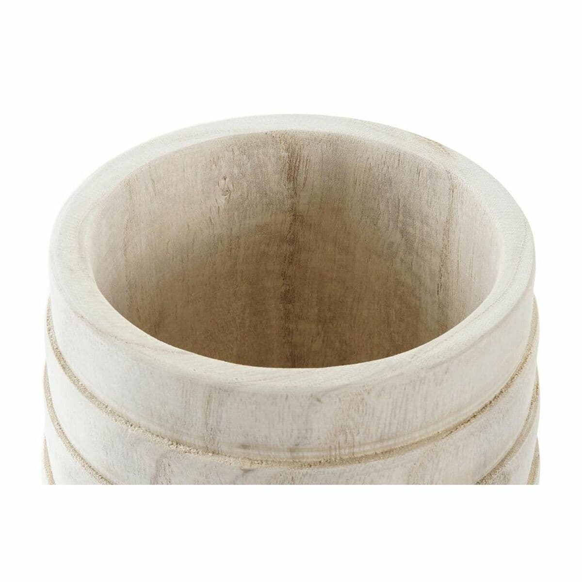 image-Planter DKD Home Decor Brown Natural Squared Boho 17 x 17 x 16 cm