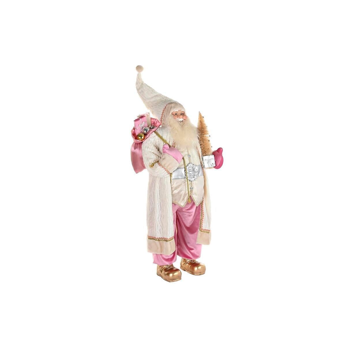 image-Christmas bauble DKD Home Decor Grey Pink PVC Wood 60 x 50 x 124 cm