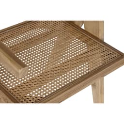 image-Dining Chair DKD Home Decor Natural Teak Rattan (58 x 56 x 82 cm)