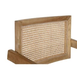 image-Dining Chair DKD Home Decor Natural Teak Rattan (58 x 56 x 82 cm)