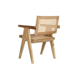 image-Dining Chair DKD Home Decor Natural Teak Rattan (58 x 56 x 82 cm)