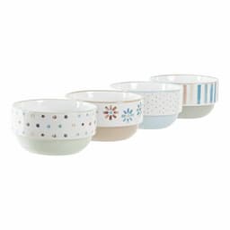 image-Set of bowls DKD Home Decor Stoneware 460 ml 12 x 12 x 6,5 cm (4 Units)
