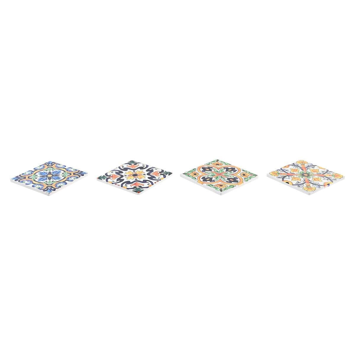 image-Coasters DKD Home Decor Tile 4 Units (10,8 x 10,8 x 0,7 cm)