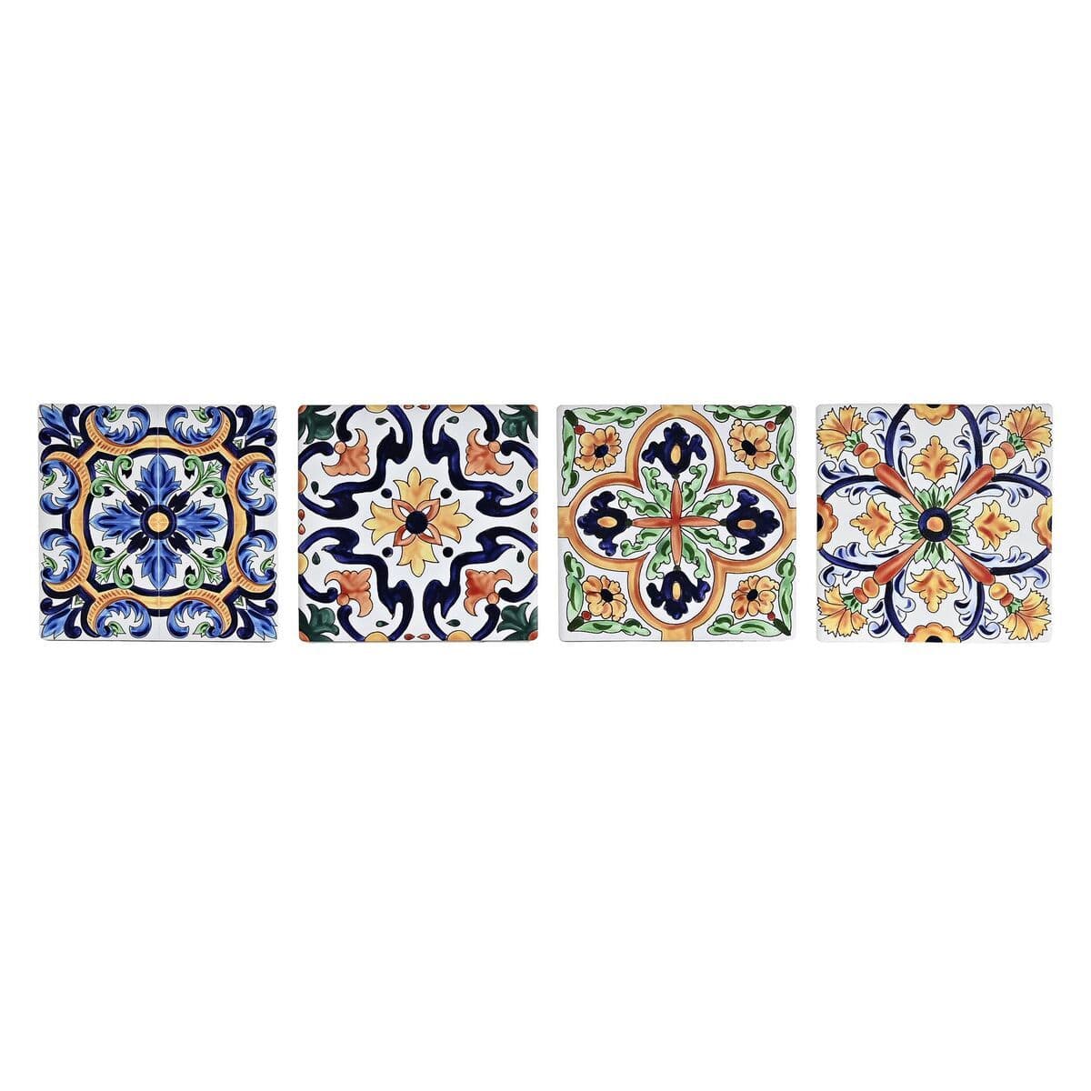 image-Coasters DKD Home Decor Tile 4 Units (10,8 x 10,8 x 0,7 cm)