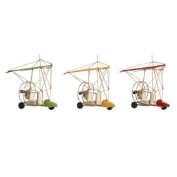 image-Decorative Figure DKD Home Decor Yellow Red Green Vintage 32 x 18,5 x 25 cm (3 Pieces)
