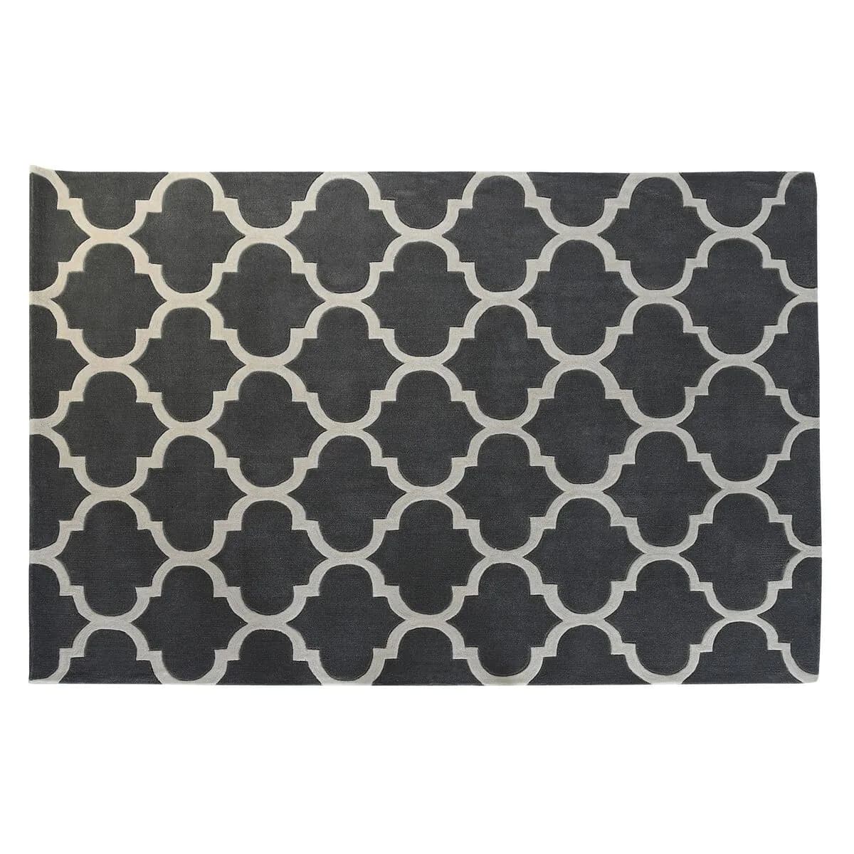 image-Carpet DKD Home Decor 160 x 230 x 2 cm Grey Polyester Ethnic