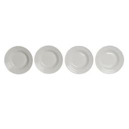 image-Deep Plate DKD Home Decor White Porcelain 20 x 20 x 3 cm