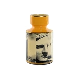 image-Vase Home ESPRIT Yellow Black Golden Porcelain 14 x 14 x 24,5 cm