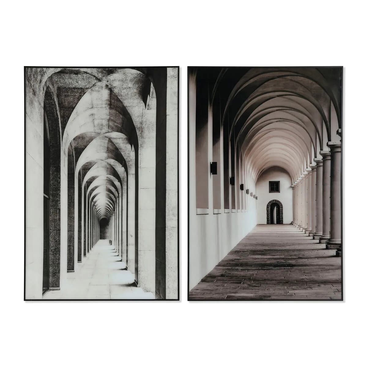 image-Painting Home ESPRIT Aluminium Crystal 80 x 2,5 x 120 cm