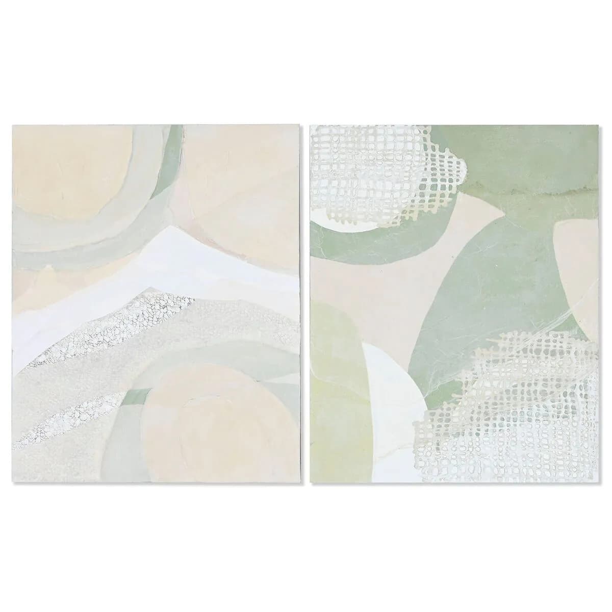 image-Painting Home ESPRIT Abstract Modern 80 x 3,8 x 100 cm (2 Units)