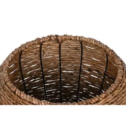 image-Set of Planters Home ESPRIT Brown Metal Fibre 41 x 41 x 32 cm