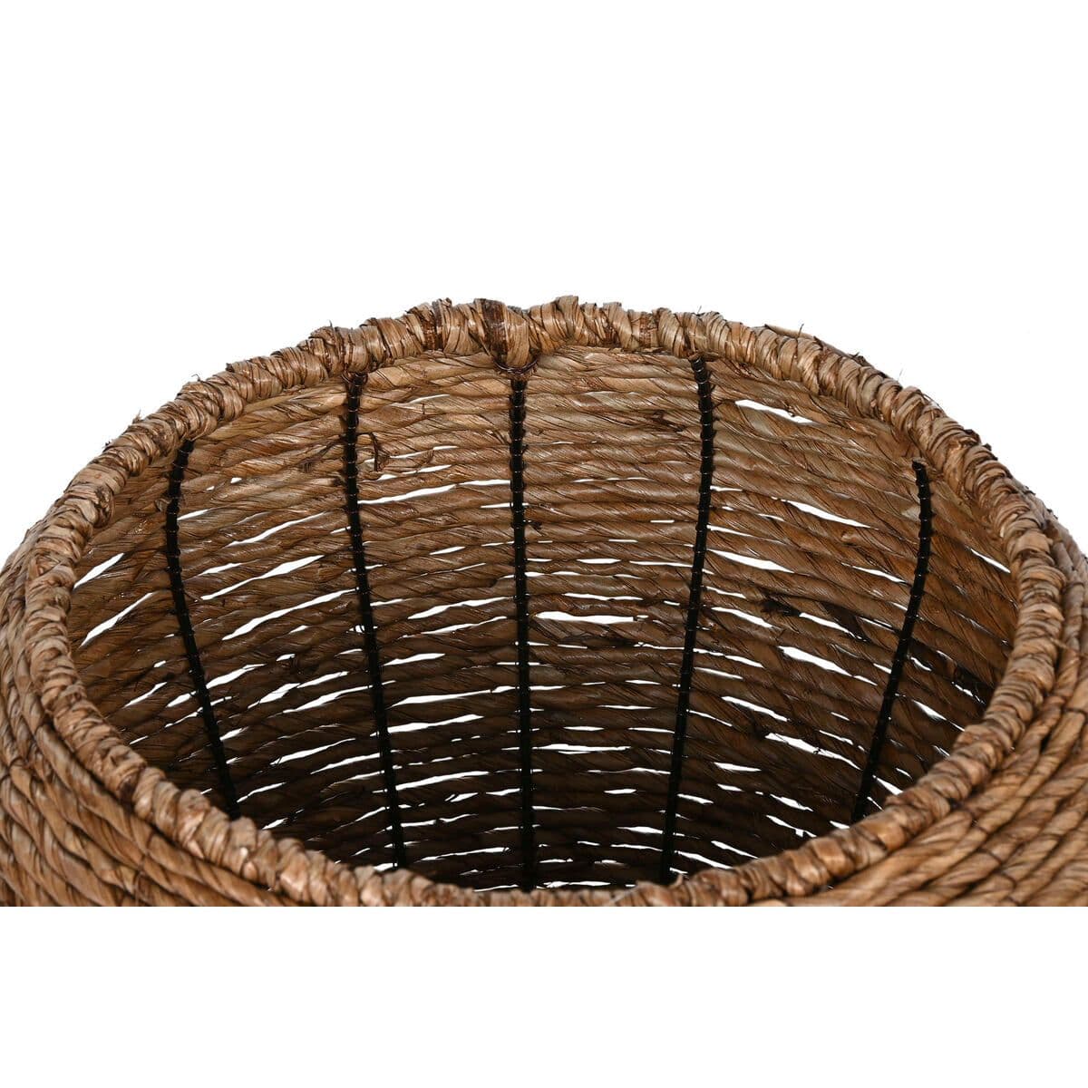 image-Set of Planters Home ESPRIT Brown Metal Fibre 41 x 41 x 32 cm