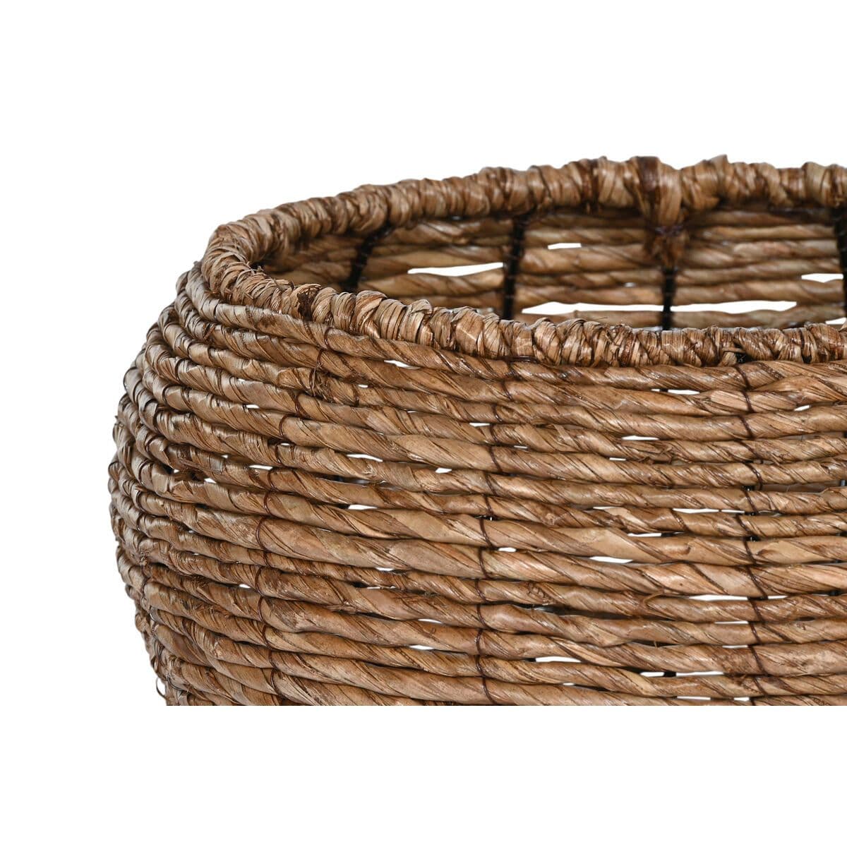image-Set of Planters Home ESPRIT Brown Metal Fibre 41 x 41 x 32 cm