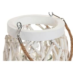 image-Candleholder Home ESPRIT White Wood Crystal 35 x 35 x 32 cm (2 Units)