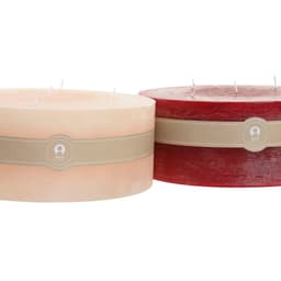 image-Candle Home ESPRIT Red Cream Christmas 25 x 25 x 10 cm (2 Units)