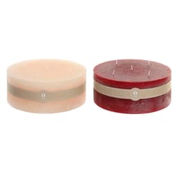 image-Candle Home ESPRIT Red Cream Christmas 25 x 25 x 10 cm (2 Units)