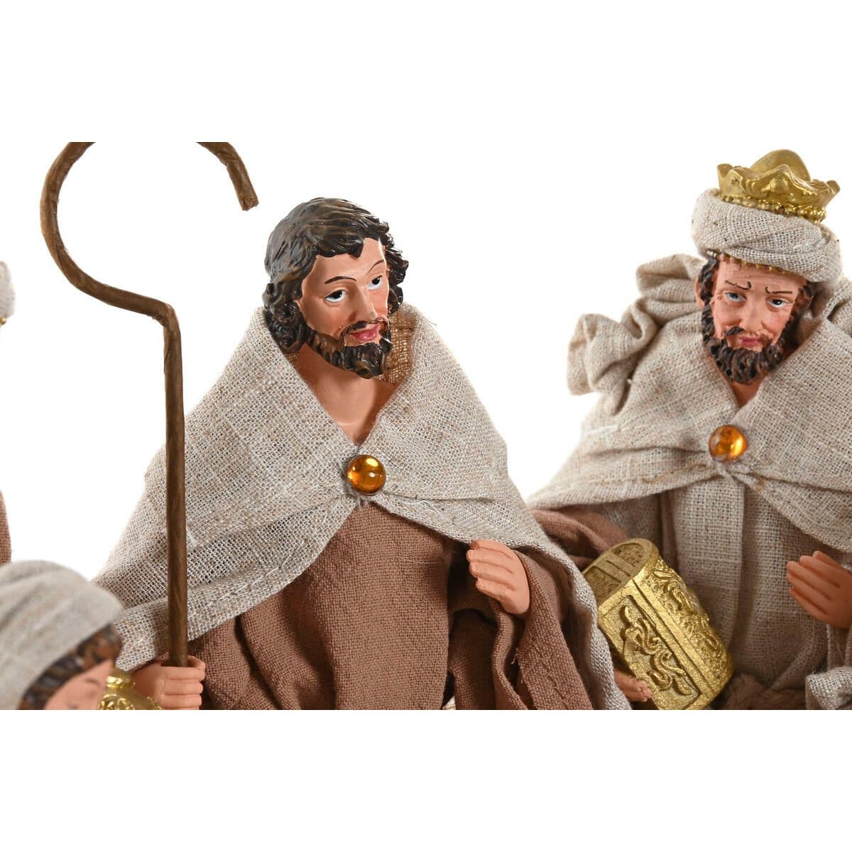 image-Christmas nativity set Home ESPRIT Brown Beige Resin 40 X 24 X 23,5 CM