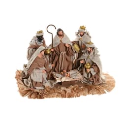 image-Christmas nativity set Home ESPRIT Brown Beige Resin 40 X 24 X 23,5 CM
