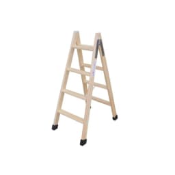image-6-step folding ladder Plabell Wood 164 x 31/55 cm