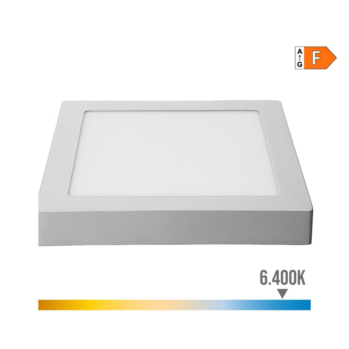 image-Ceiling Light EDM 31597 Aluminium Plastic 20 W 22,5 x 22,5 x 4 cm (6400 K)