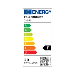 image-Ceiling Light EDM 31597 Aluminium Plastic 20 W 22,5 x 22,5 x 4 cm (6400 K)