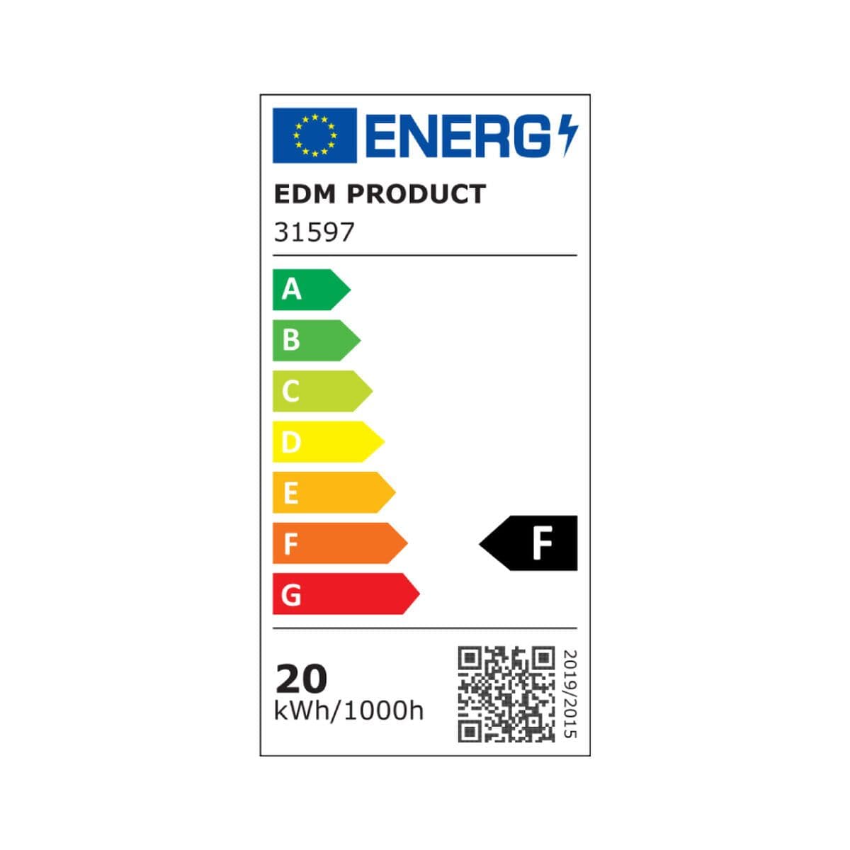image-Ceiling Light EDM 31597 Aluminium Plastic 20 W 22,5 x 22,5 x 4 cm (6400 K)