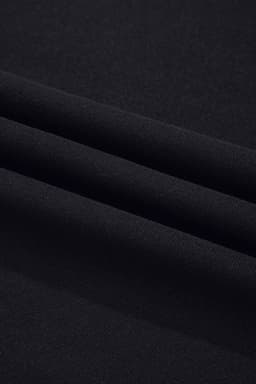 image-Black Leopard Mesh Patchwork Knit Long Sleeve Top
