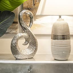 image-Decorative Figure Alexandra House Living Silver 23,5 x 9 x 38 cm