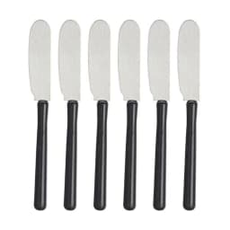 image-Butter Knife Kinvara Black Silver Plastic 1 x 20 x 13 cm