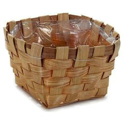image-Plant pot Ibergarden Brown Cane 18 x 9,5 x 18 cm