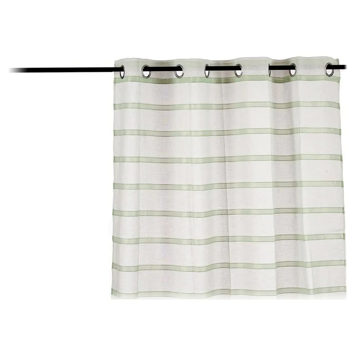 image-Curtain Gift Decor Green 140 x 0,1 x 260 cm Net curtain Stripes