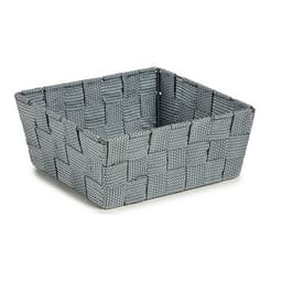 image-Basket Kipit Grey Polyester Cloth Braiding 18 x 8 x 21 cm 21 x 8 x 18 cm