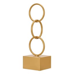 image-Decorative Figure Gift Decor Golden Rings 12,5 x 40,5 x 12,5 cm
