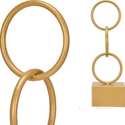 image-Decorative Figure Gift Decor Golden Rings 12,5 x 40,5 x 12,5 cm