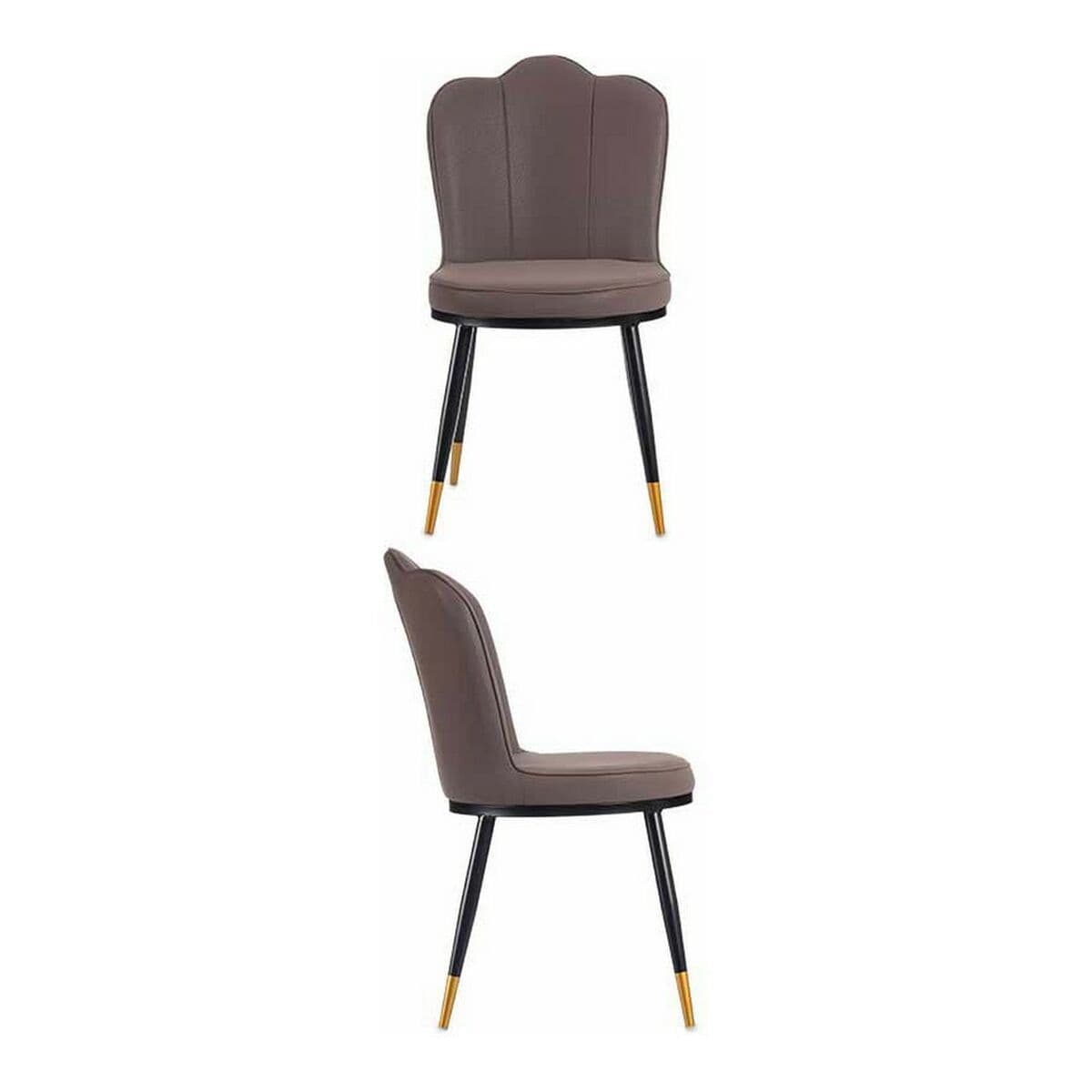 image-Armchair Gift Decor Black Purple Golden 53 x 88 x 67 cm Shell