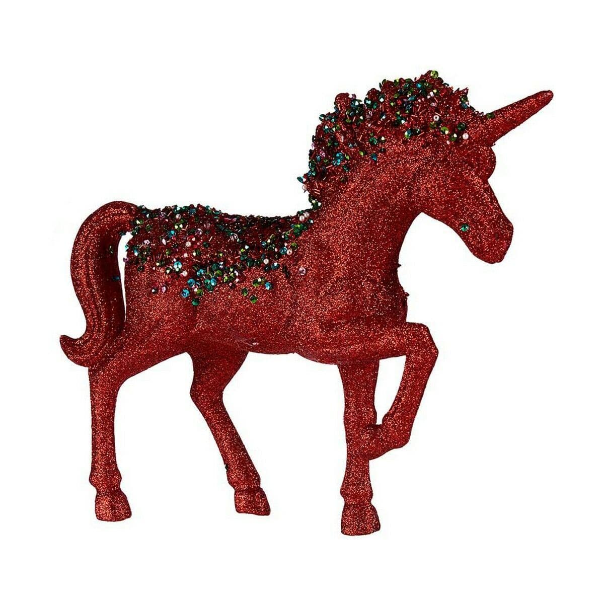 image-Decorative Figure Krist+ 7239/16-12.5-WPN3-7 7239/16-12.5-WPN3-7 Blue Red Unicorn 9,5 x 31 x 40 cm
