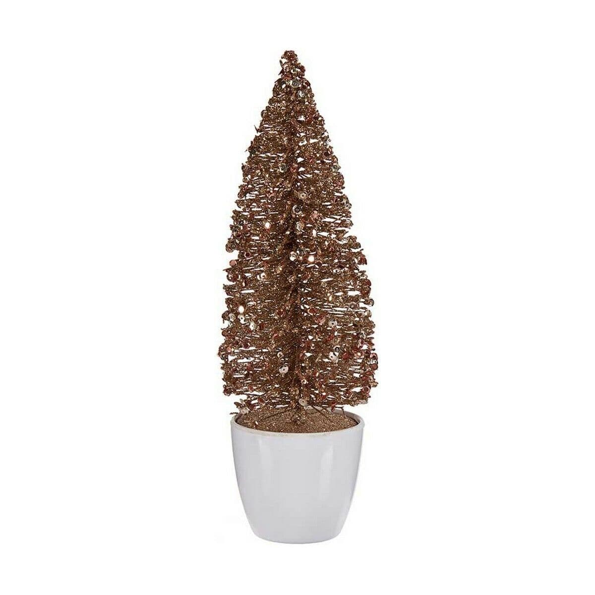 image-Christmas Tree Small Golden Bronze Plastic 9 x 28 x 9 cm