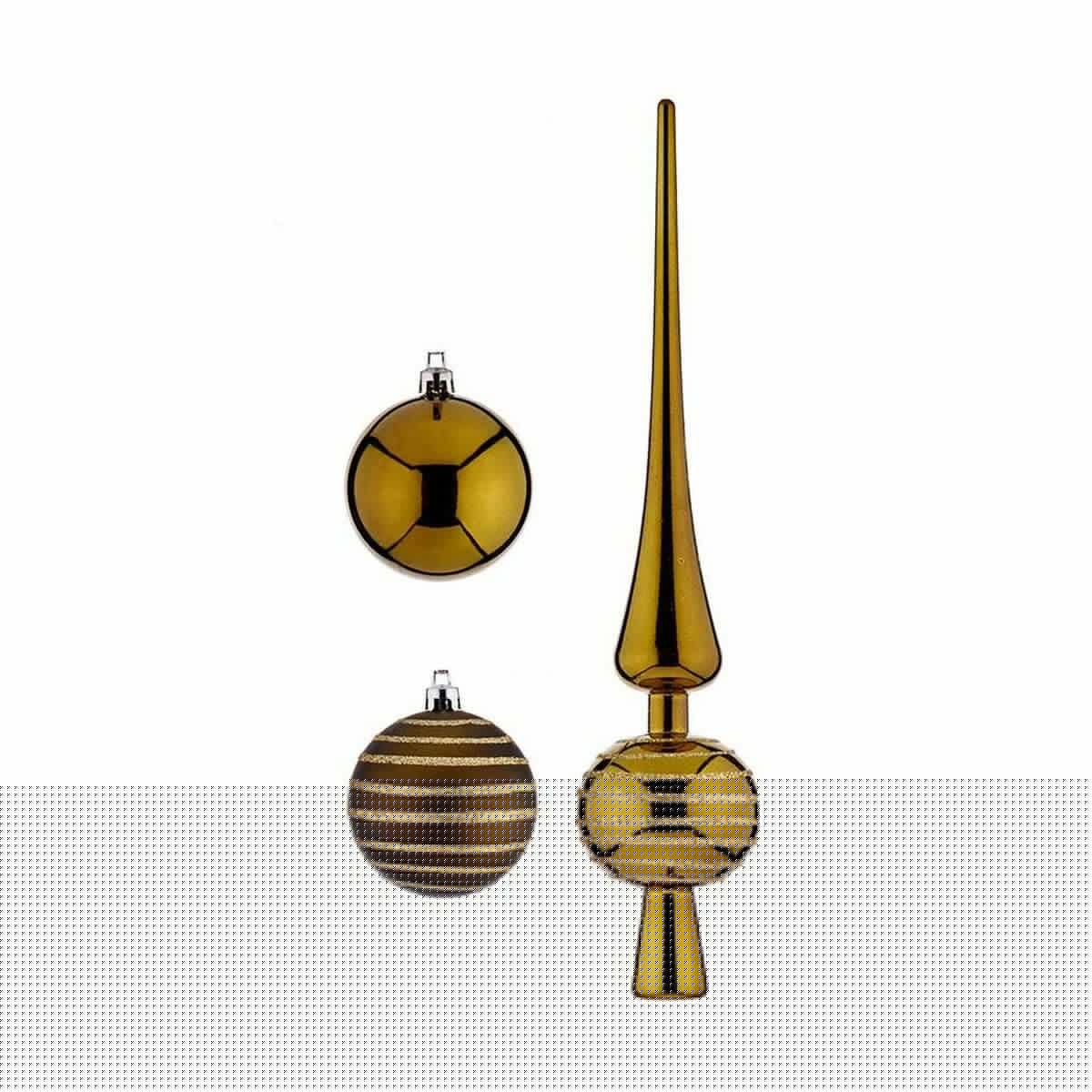 image-Christmas bauble 19 Pieces Hanging decoration Green PVC