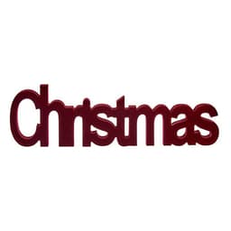 image-Decorative Figure Christmas 11 x 2,5 x 36,5 cm Red Wood