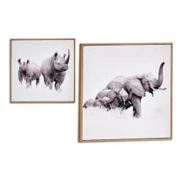 image-Painting Gift Decor Brown Particleboard 31 x 31 x 2 cm 31 x 2 x 31 cm With frame animals