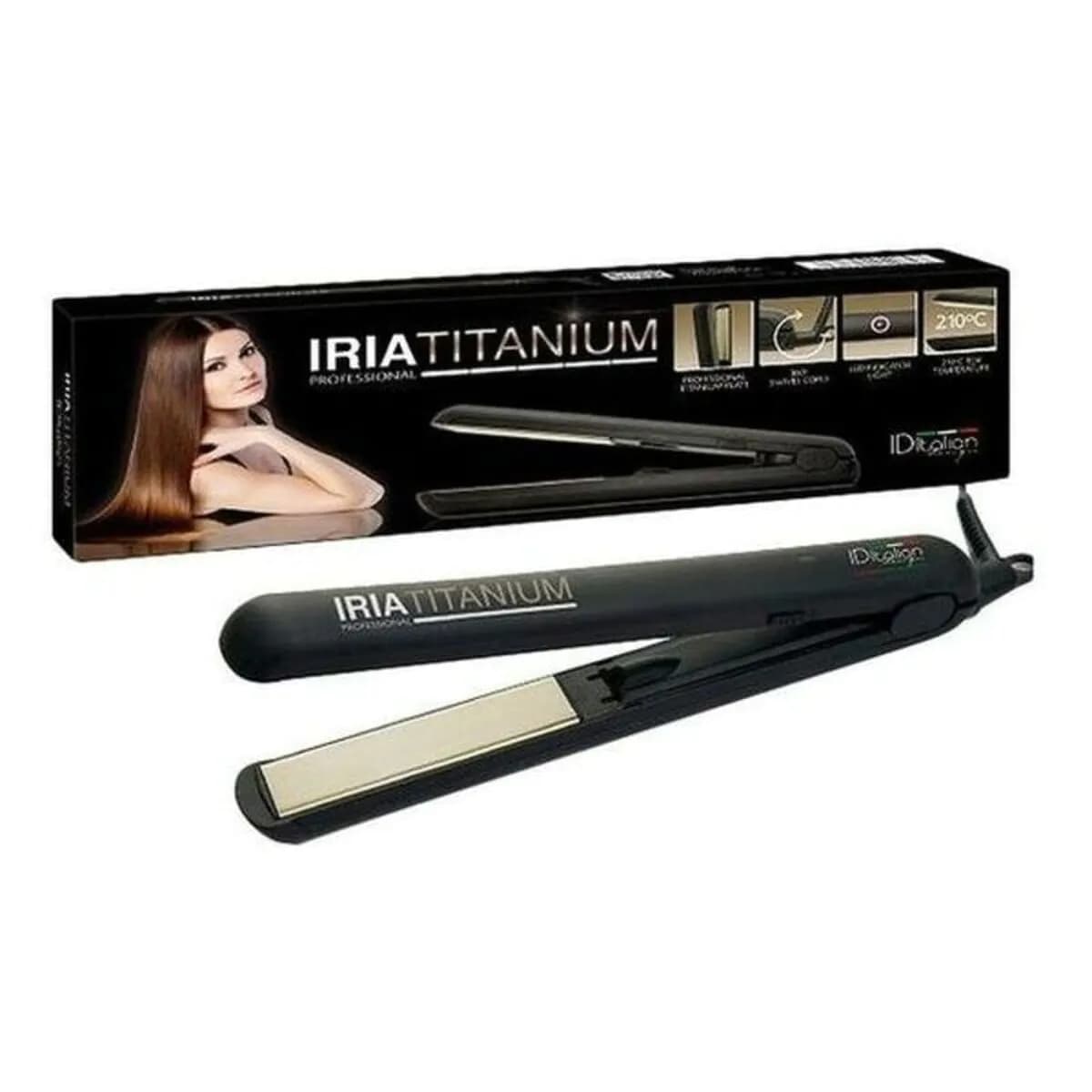 image-Hair Straightener Iria Titanium Id Italian IDETITIRIA (1 Unit)