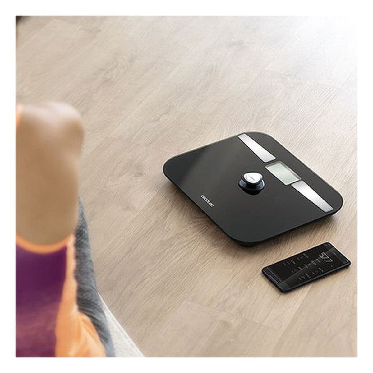 image-Digital Bathroom Scales Cecotec EcoPower 10200 Smart Healthy LCD Bluetooth 180 kg Black