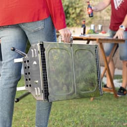 image-Stainless Steel Foldable Charcoal BBQ ExelQ InnovaGoods