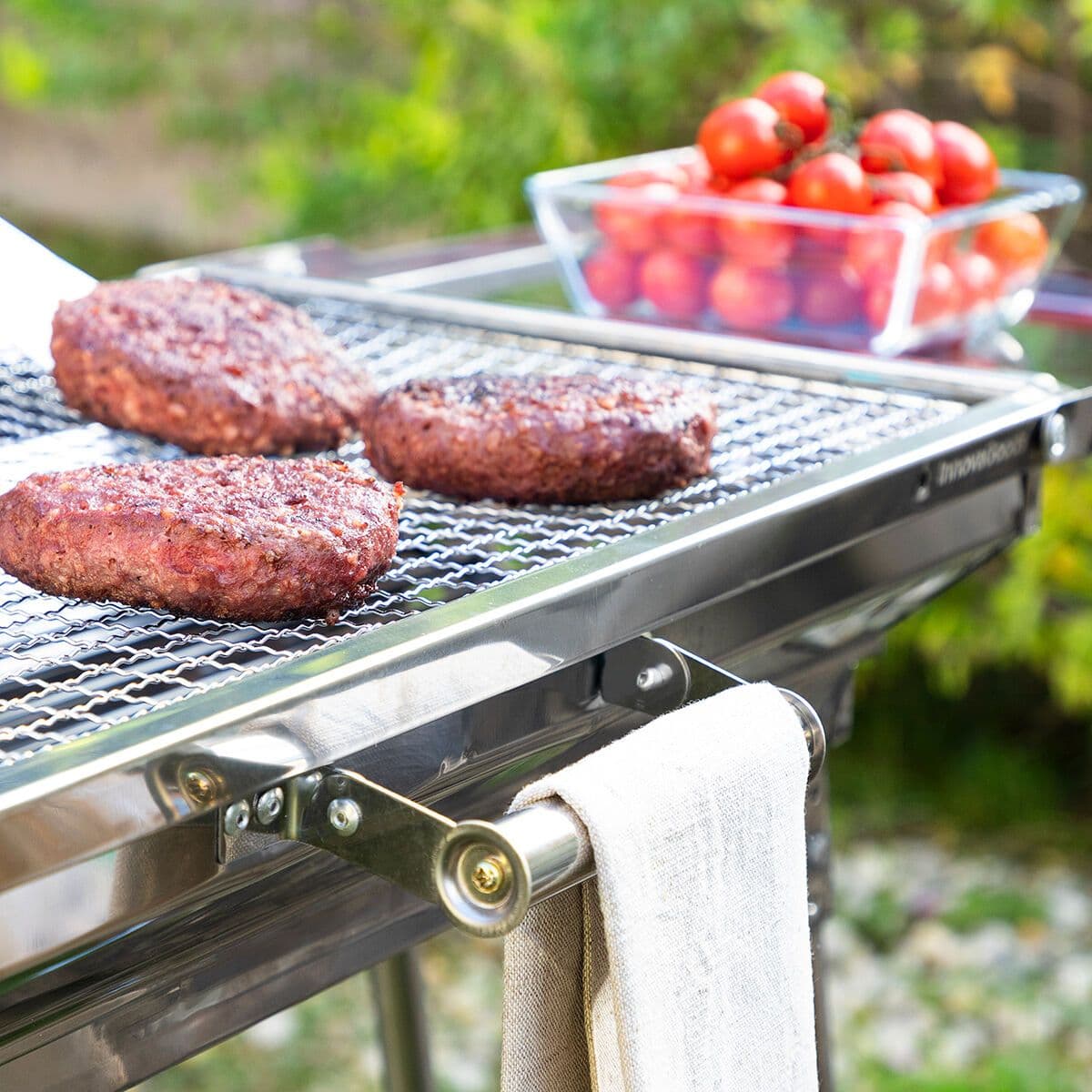 image-Stainless Steel Foldable Charcoal BBQ ExelQ InnovaGoods