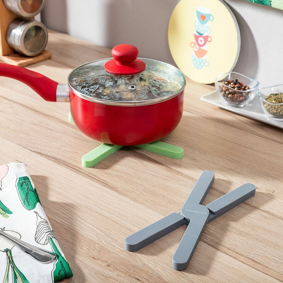 image-Individual Folding Silicone Trivet Folvet InnovaGoods 2 Units