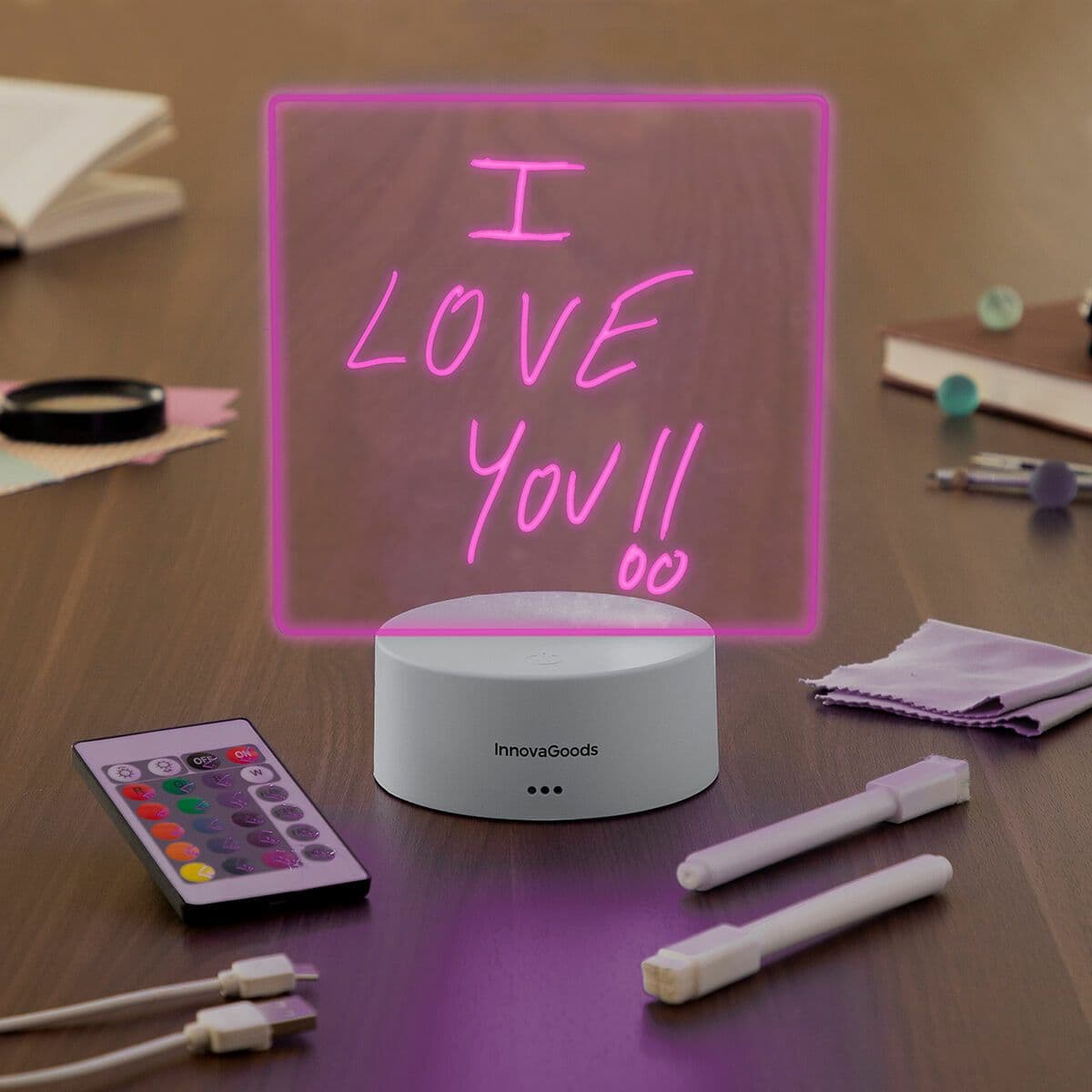 image-LED Note and Message Board Lemo InnovaGoods